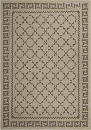 Unique Loom Outdoor Trellis Stars Machine Made Geometric Rug Gray, Silver 8' 0" x 11' 4"