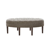 Madison Park Martin Modern/Contemporary Surfboard Tufted Ottoman FPF18-0263 Brown Multi