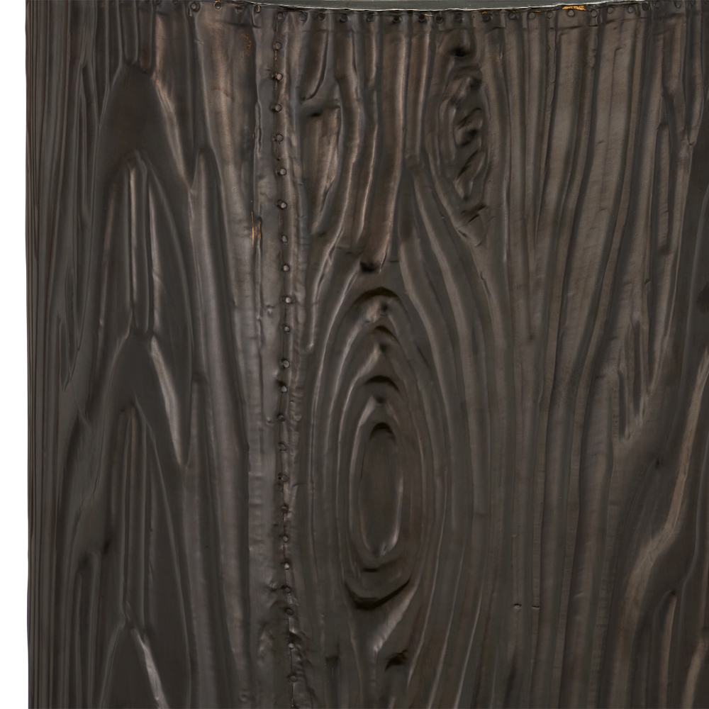 Terra Pedestal: Artisanal Bronze and Brass Modern Column Display for Unique Home Decor Accents