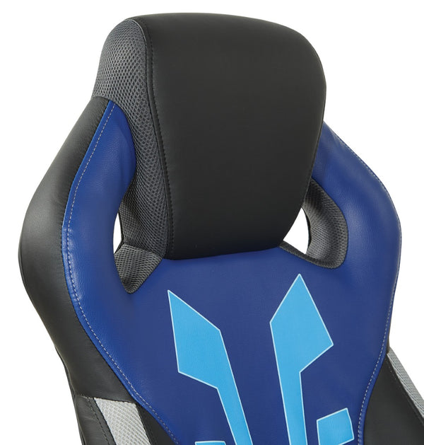 OSP Home Furnishings Ice Knight Gaming Chair Blue