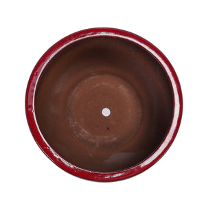 English Elm 3 Elegant Ceramic Flowerpots Set - Handcrafted Modern Planters For Patio, Garden & Windowsills W3273P321467