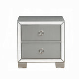 English Elm Platinum 2-Drawer Nightstand