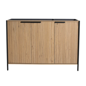 English Elm 48" Freestanding Bathroom Vanity with Integrated Basin Design, Soft-Close Hinges, Adjustable Shelf, Water-Resistant Finish W999P251008