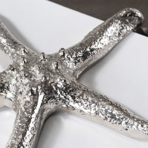 Crestview Collection Silver Starfish - Elegant Coastal-inspired Accessory From Crestview, Handcrafted In India For Your Home   Cvden061
