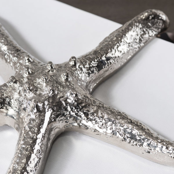 Crestview Collection Silver Starfish - Elegant Coastal-inspired Accessory From Crestview, Handcrafted In India For Your Home   Cvden061