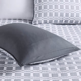 Madison Park Harlow Casual 3 Piece Reversible Matelasse Coverlet Set MP13-8308 Grey