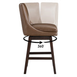 OSP Home Furnishings Allingham 26" Swivel Stool Molasses / Dk Walnut