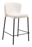 Linz Counter Stool - Set of 2 Cream 109780 Zuo Modern