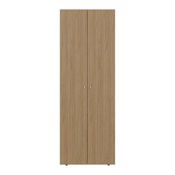 English Elm Soham Slim Closet System Macadamia Beige – Space-Saving Engineered Wood Wardrobe with Rod & Shelf, Durable Design B092P360641