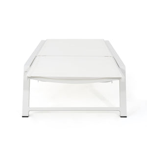 English Elm Christopher Knight Home® - Myers Chaise Lounge - Modern Outdoor Seating With Adjustable Backrest, Durable Aluminum Frame & Mesh 61407.00WWHIMP2