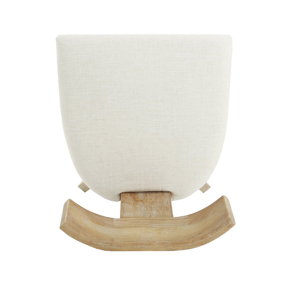 English Elm Christopher Knight Home® - DINING Fabric Upholstered Side Chairs Set of 2 with Curved Slat-Back, Rubberwood Frame, Plush Comfort Beige 74605.00BGE