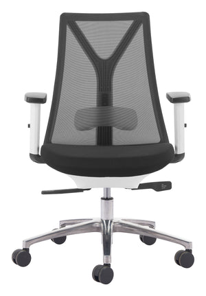 Zuo Modern Hasso Office Chair Black - Modern, Stylish Design With High-quality Materials For Any Home Space Black 60% Elastomer + 40% Polyester,Steel,Aluminum Alloy 110704-zuo-modern