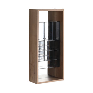 English Elm 12'' 12 Inch Wall Mounted Mirrored Bathroom Cabinet Plywood Build with Removable Organizer Insert W999P470290