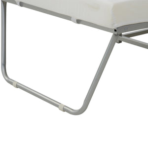 English Elm HOMCOM 2-in-1 Convertible Ottoman Sofa Bed with Thick Foam Padding, Space-Saving Guest Sleeper Gray W2225P229228