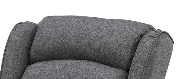 English Elm Fabien Gray Fabric Rocking Chair with Pocket Coil Seat, Solid Wood Frame, Cozy Foam Comfort B2726P291559