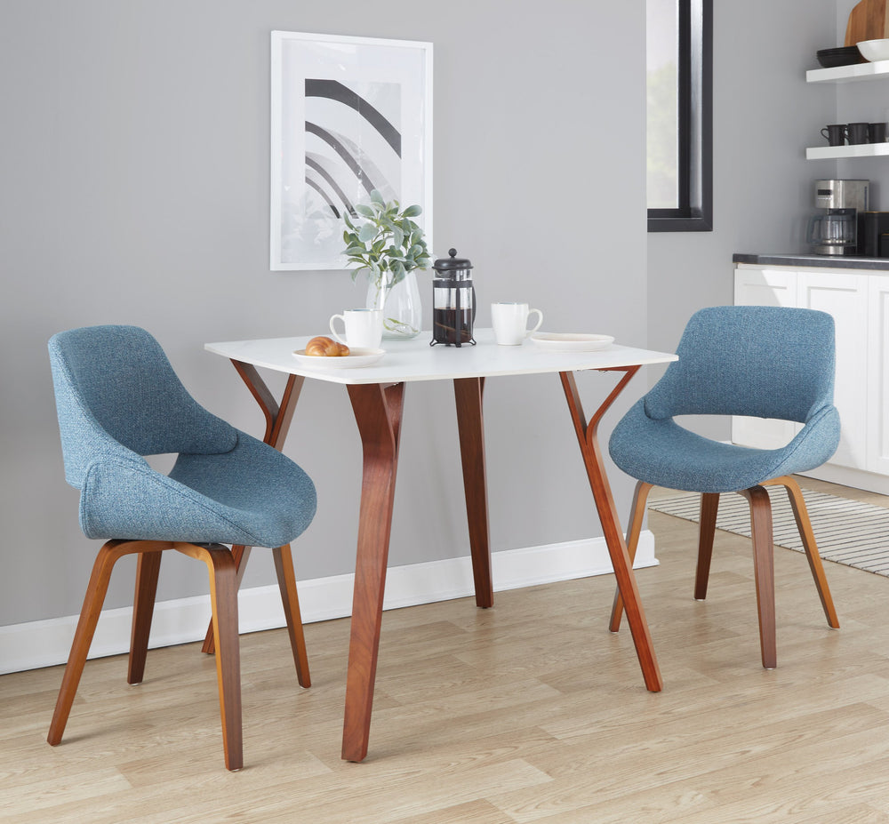 English Elm Dining/accent Chair Solid Wood Tapered Legs Cream Upholstery Mid-century Modern Seating B202P471318