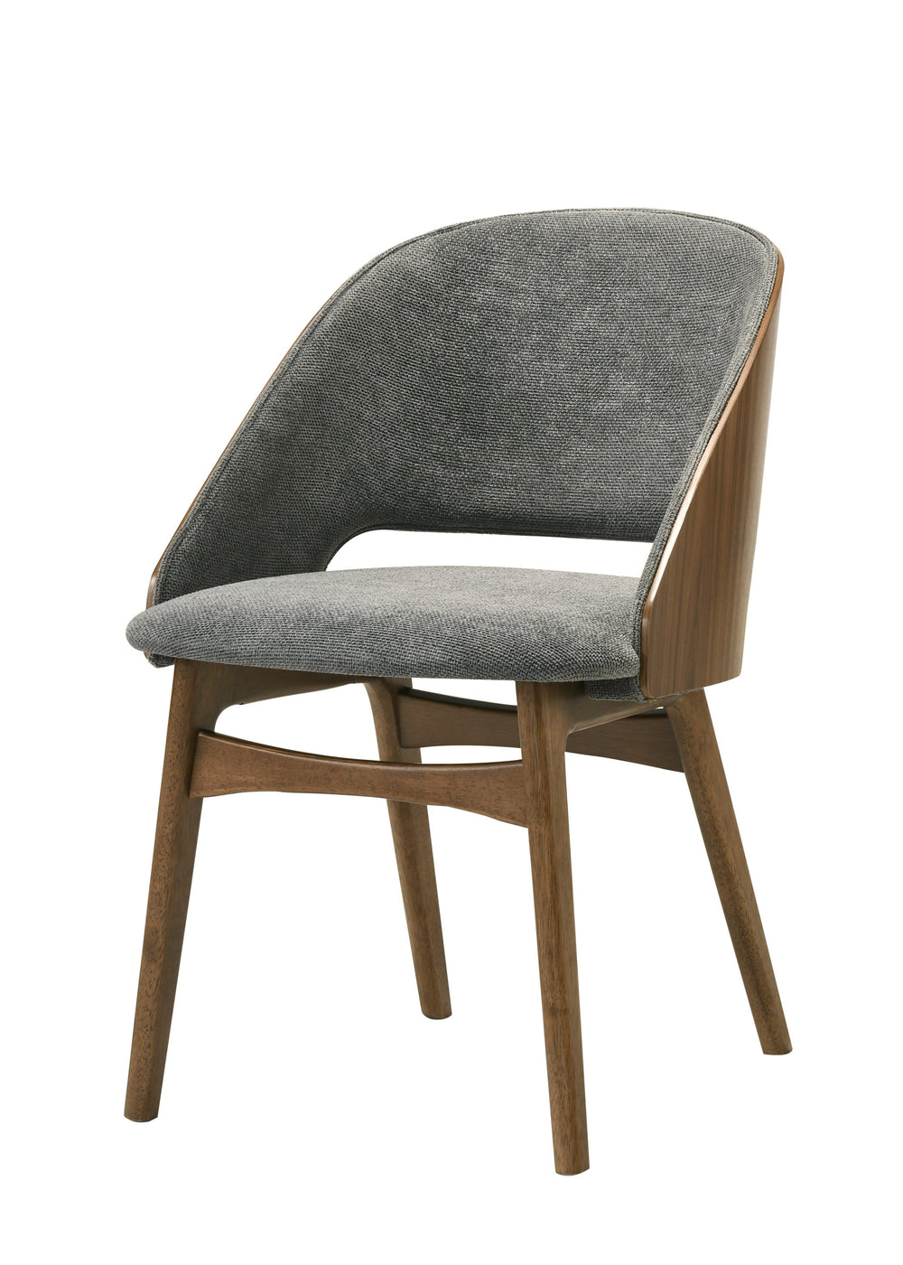 English Elm Delmon Upholstered Dining Chair Set of 2 Dark Walnut Wood Frame Contemporary B2726P440909