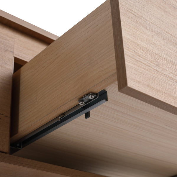English Elm 60" Wall-Mounted Bathroom Vanity in Imitative Oak with 3 Soft-Close Drawers, Scratch & Water-Resist W999P290398