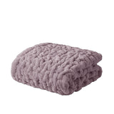 Madison Park Ruched Fur Glam/Luxury Throw MP50-4876 Lavender