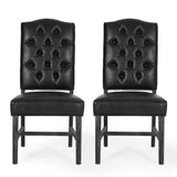 Christopher Knight Home® - Noble House - Hyvonen Contemporary Upholstered Tufted Dining Chairs (Set Of 2)