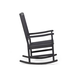English Elm Christopher Knight Home® - Acacia Outdoor Porch Rocking Chair – Durable Acacia Hardwood, Rustic Slat Design, Smooth Rocking Motion DARK GREY 65490.00DGRY