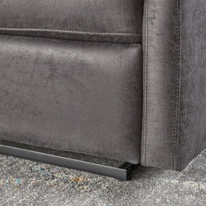 English Elm Christopher Knight Home® - Reclining Loveseat with Push-Back Recline, Plush Tufted Fabric Sofa, Compact Wall-Hugger Design Slate 61372.00MF