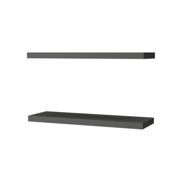 English Elm Matt Grey Floating Shelf recessed 31.5" minimalist matte grey wall shelf for books, décor, space-saving style B062P252141