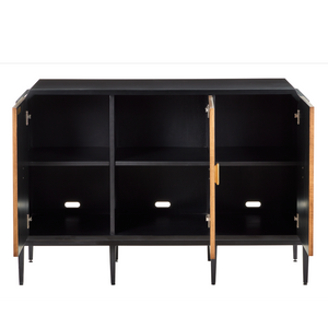 Kallista Taupe Cabinet - Modern Elegance with Soft-Close Doors, Polished Brass Hardware & Safety Features