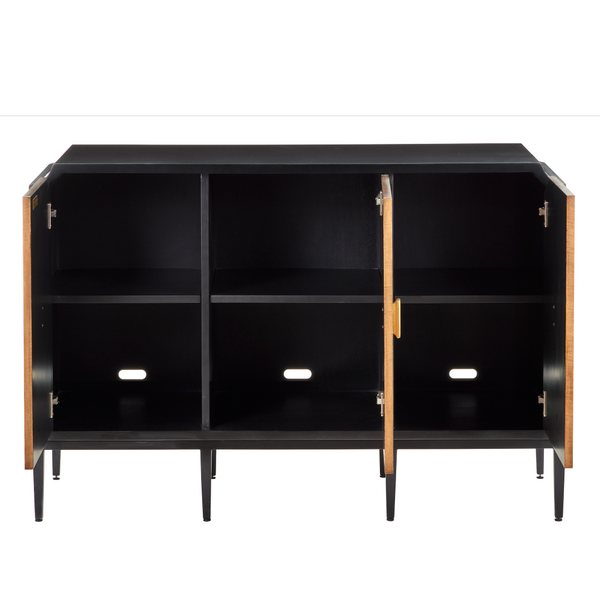 Kallista Taupe Cabinet - Modern Elegance with Soft-Close Doors, Polished Brass Hardware & Safety Features