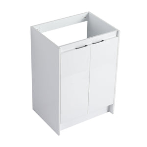 English Elm 24" Freestanding Bathroom Vanity With Premium Resin Sink - Modern Design & Ample Storage Solutions W999P312102