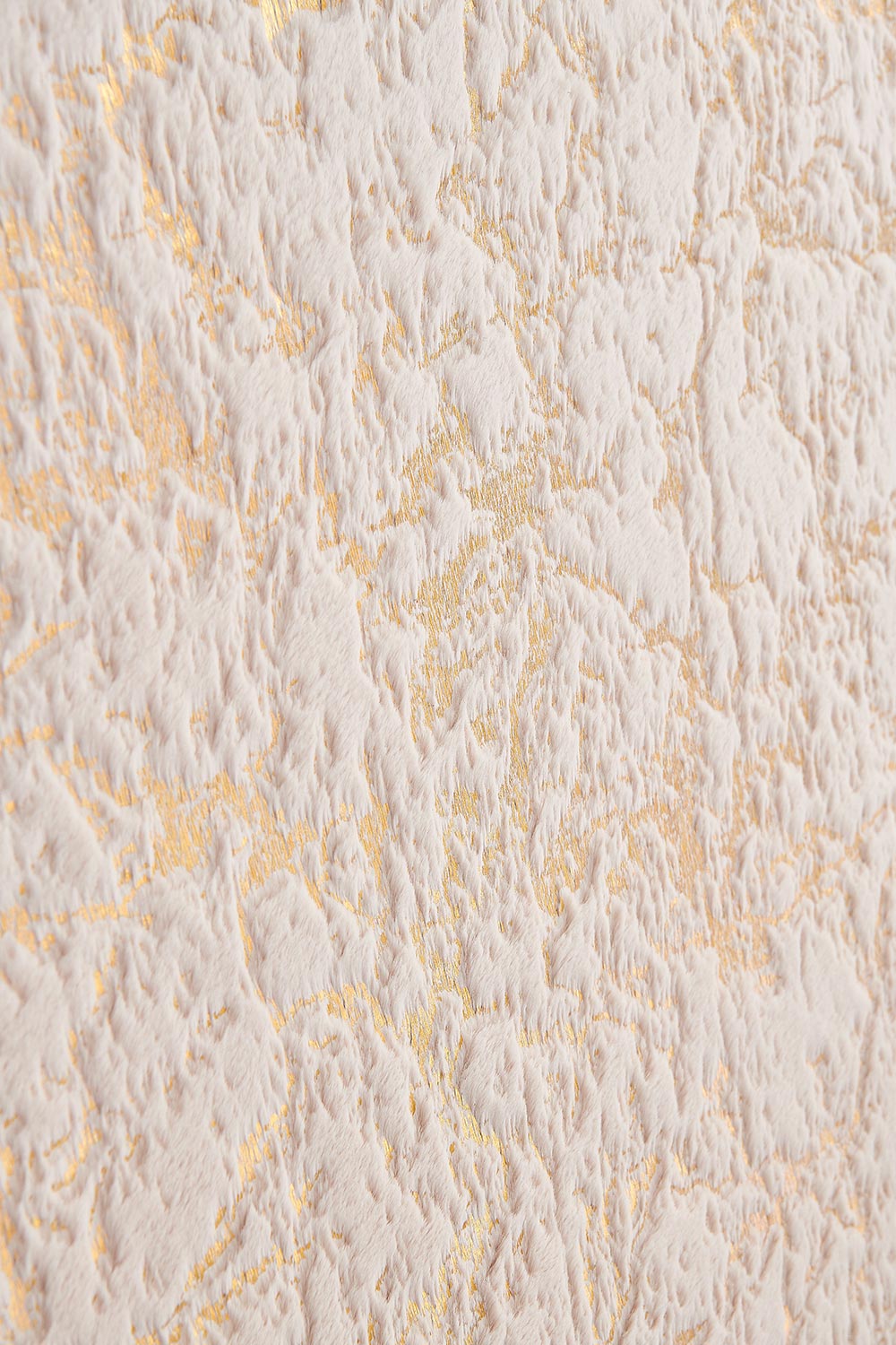 English Elm Luxury Faux Chinchilla Area Rug - Soft Beige With Gold-Gilded Abstract Design, Machine Washable & Durable B030P233666