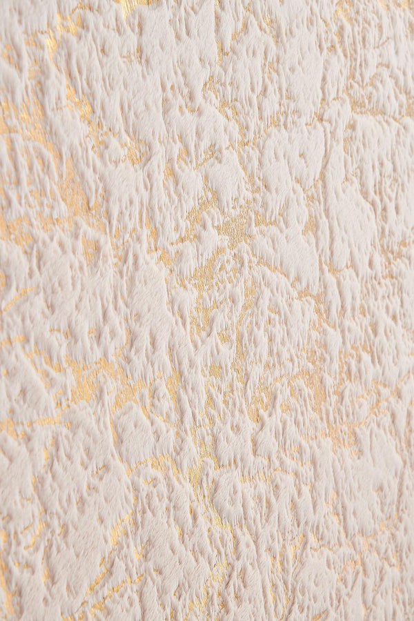 English Elm Luxury Faux Chinchilla Area Rug - Soft Beige With Gold-Gilded Abstract Design, Machine Washable & Durable B030P233666