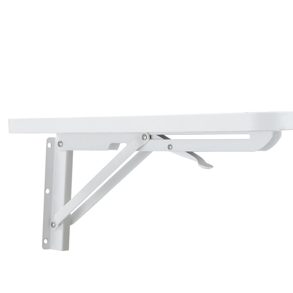 English Elm Laundry Wall-Mounted Folding Table - Space-Saving Workstation For Home, Garage, Office & More! W3226P278936