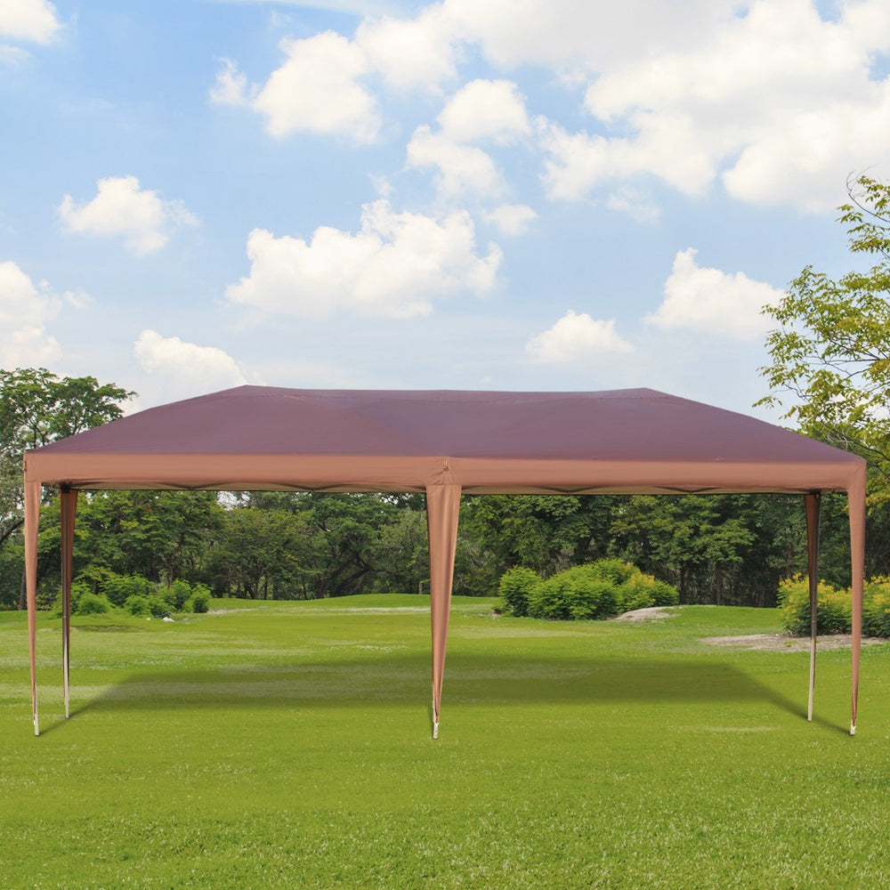 English Elm Outsunny 10' X 19.2' Heavy Duty Pop Up Canopy Tent For Events, Weddings, Bbqs - Quick Setup & Portable! W2225P174197-GIGA