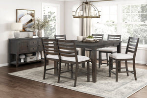 English Elm Classic Dining Bench with Dark Finish Upholstered Seat, Sturdy Wood Frame, Comfortable 250lb Capacity Espresso 45 L x 45 W x 10.5 H B011P348876