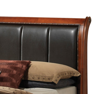 English Elm Lavita King Storage Bed In Warm Oak Finish - Stylish Sleigh Design With Under-Bed Drawers Included B078S00491