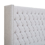 Madison Park Amelia Transitional Upholstery Headboard MP116-0357 Grey