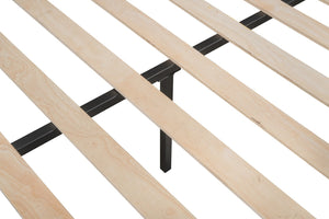 English Elm Triple Bunk Bed - Versatile L-Shaped Design, Sturdy Metal Frame, Noise-Free Slats & Built-In Side Table W427S00072-GIGA