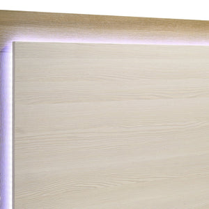 English Elm Lincoln Natural 5-Piece Queen Bedroom Set: Stylish Comfort, Illuminated Headboard & Ample Storage! B062S01367