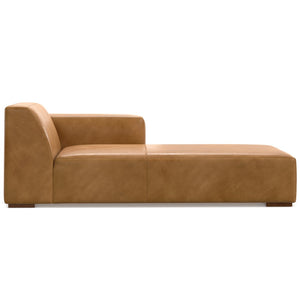 English Elm Rex Right Chaise Sofa Module - Luxurious Sienna Leather, Modular Design, Plush Comfort & Style B136P199249-GIGA