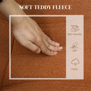 English Elm Bean Bag Floor Sofa Teddy Fleece Channel Tufted Foam Seat for Gaming Lounge T3971P405928