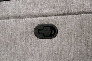 English Elm Transitional Multi-Function Glider Recliner with Channel Back, Cup Holders, Hidden Storage, Upholstered Comfort Light Gray 42 L x 30 W x 34 H B2741P385034