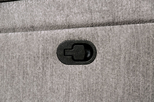 English Elm Transitional Multi-Function Glider Recliner with Channel Back, Cup Holders, Hidden Storage, Upholstered Comfort Light Gray 42 L x 30 W x 34 H B2741P385034