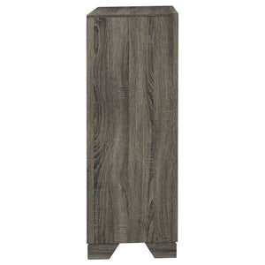 English Elm Funston Brown Oak 4-Drawer Chest – Modern, Space-Saving Storage Solution For Stylish Bedrooms & More! B062P375573