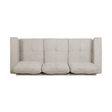 Christopher Knight Home® - Noble House - Bowden Three Seater Sofa With Wood Legs