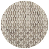 Feizy Rugs Lorrain Wool Hand Tufted Bohemian & Eclectic Rug Ivory/Taupe 10' x 10' Round