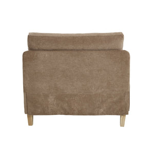 English Elm Foldable sofa bed recliner with three pillows, 3-in-1 convertible sleeper for small spaces, mid-century modern comfort Light Brown W395P290557