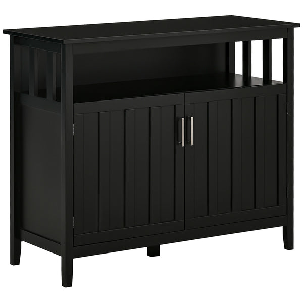 English Elm Homcom Modern Sideboard Buffet Cabinet With Adjustable Shelves For Stylish Entryway Or Kitchen Storage W2225P200882