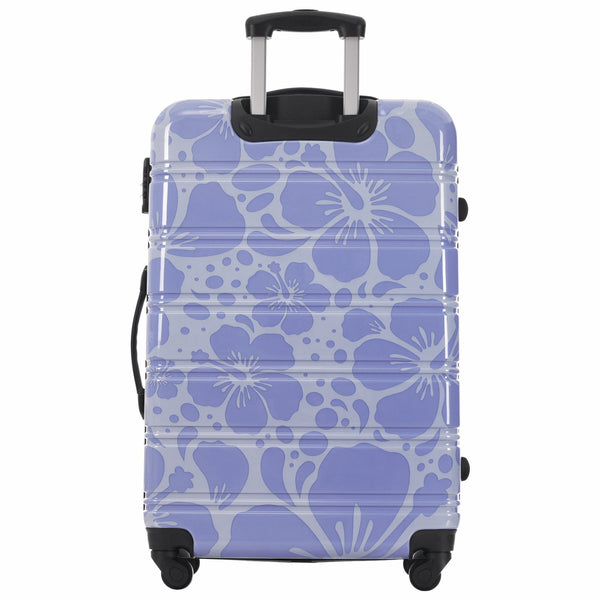 English Elm Hardshell Polycarbonate Luggage Set Three Piece Tsa Lock Spinner Travel Suitcases Blue N732P306618C