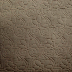 JLA Home Madison Park - 6 Reversible Daybed Cover Set with Antimicrobial Protection, Quilted Texture, Striped Skirt & Pillow Khaki MP13-3977